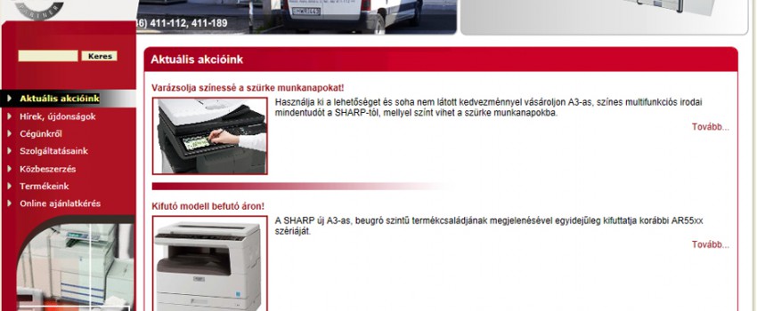 XERO kft. webshop