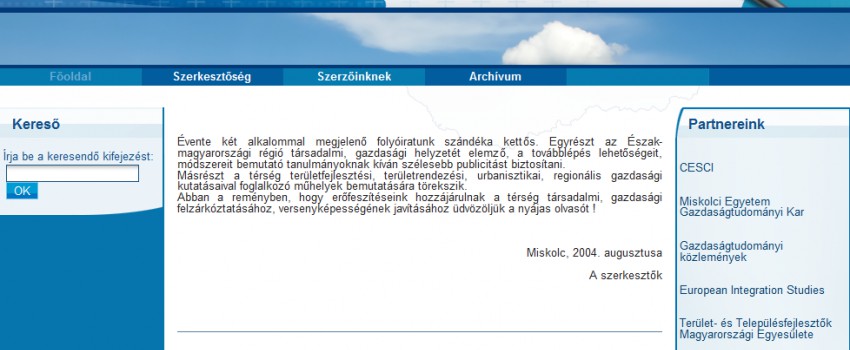 Észak-magyarországi stratégiai füzetek