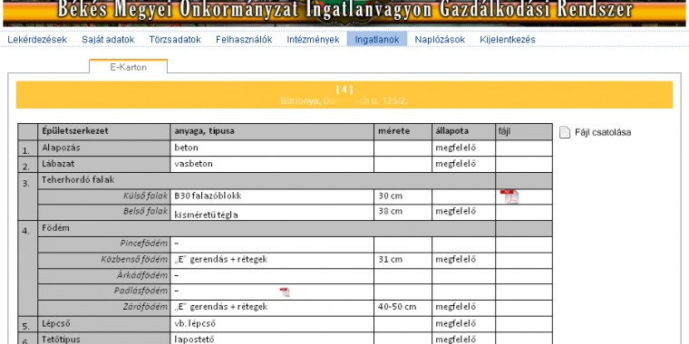 Ingatlan nyilvántartó szoftver